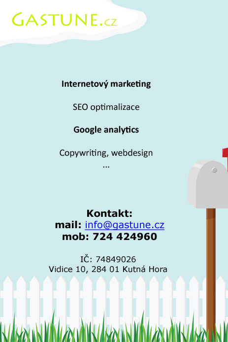 Gastune.cz - seo optimalizace, marketing